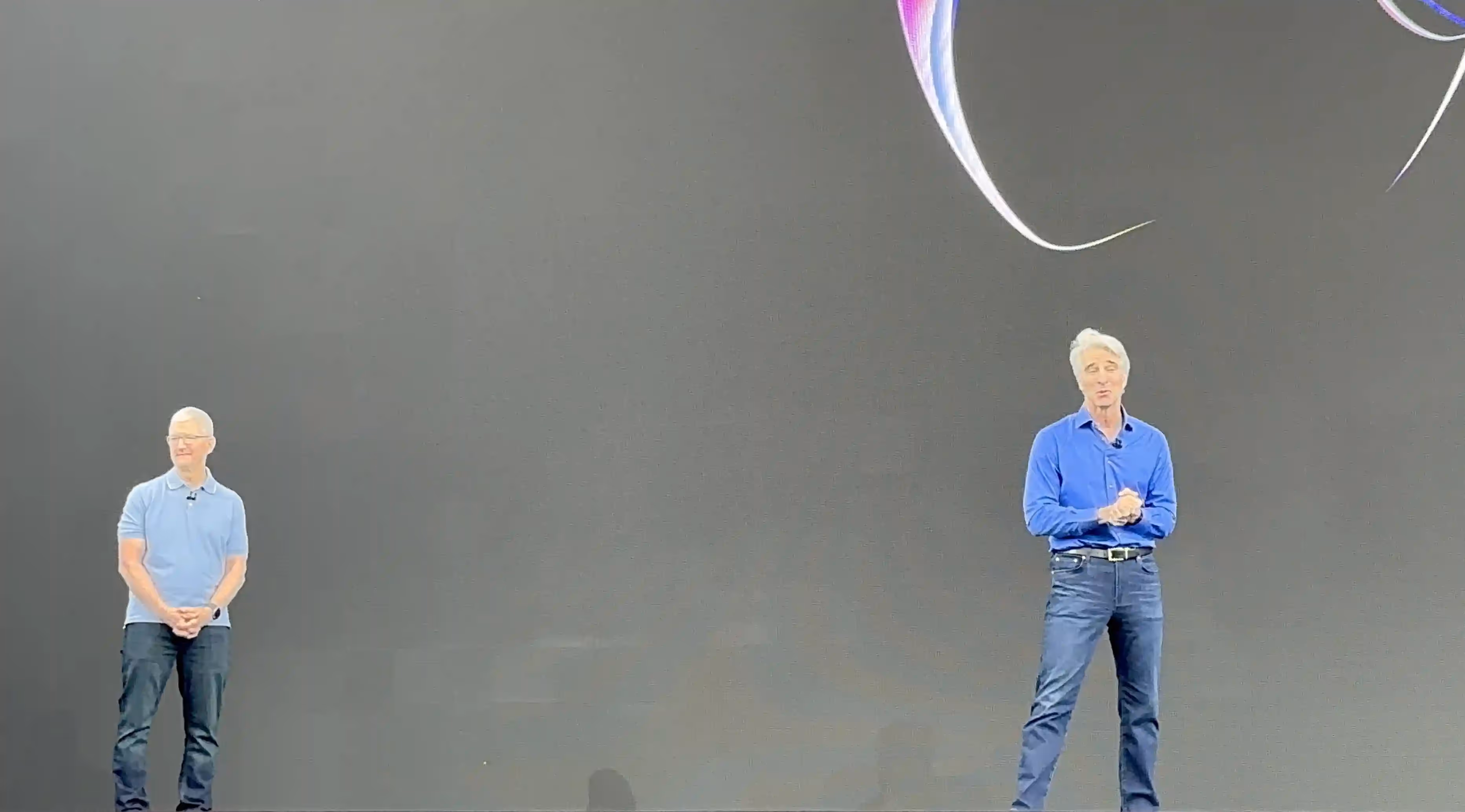 Tim Cook and Craig Federighi